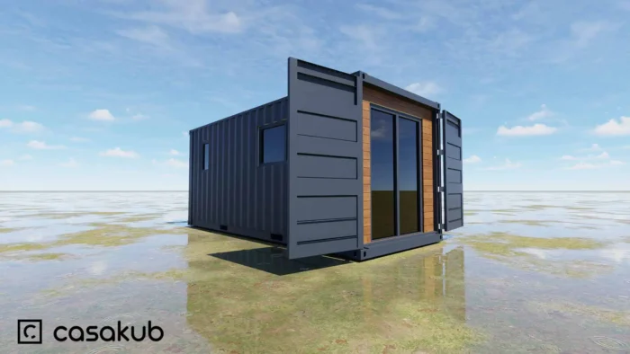 Plan maison container 20 pieds eco box 5