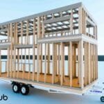 Tiny house kit - wooden frame - tiny cozy