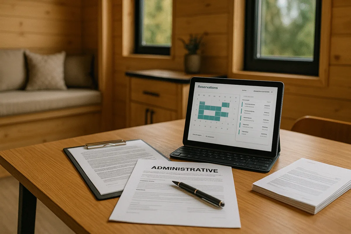 Gestion locative d’une tiny house : documents administratifs et outils numériques pour optimiser la location saisonnière.